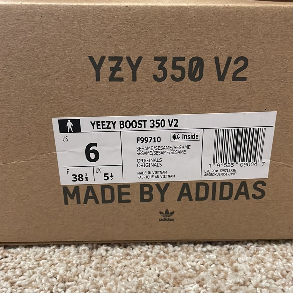 Yeezy Boost 350 Sesame Size 6 - Picture 5 of 6